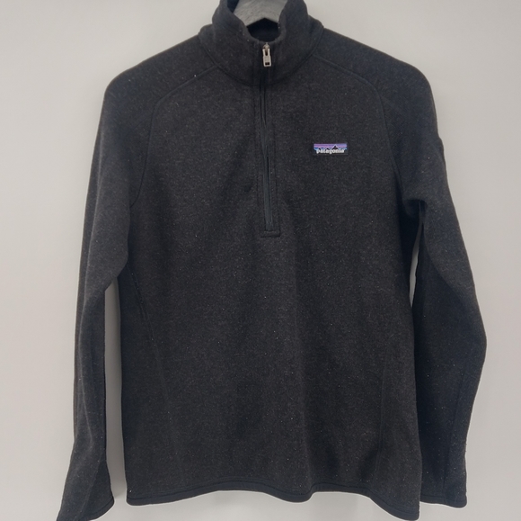 Patagonia Women's Better Sweater 1/4-Zip Fleece Black Size Medium - Picture 3 of 10